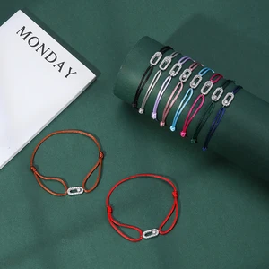 El tamaño ajustado puede mover la piedra múltiples colores brazalete tejido de cuerda para mujeres y hombres joyas de moda 2024 nuevas pulseras mujer 12 mejores brazaletes de ventas Nepal - №12