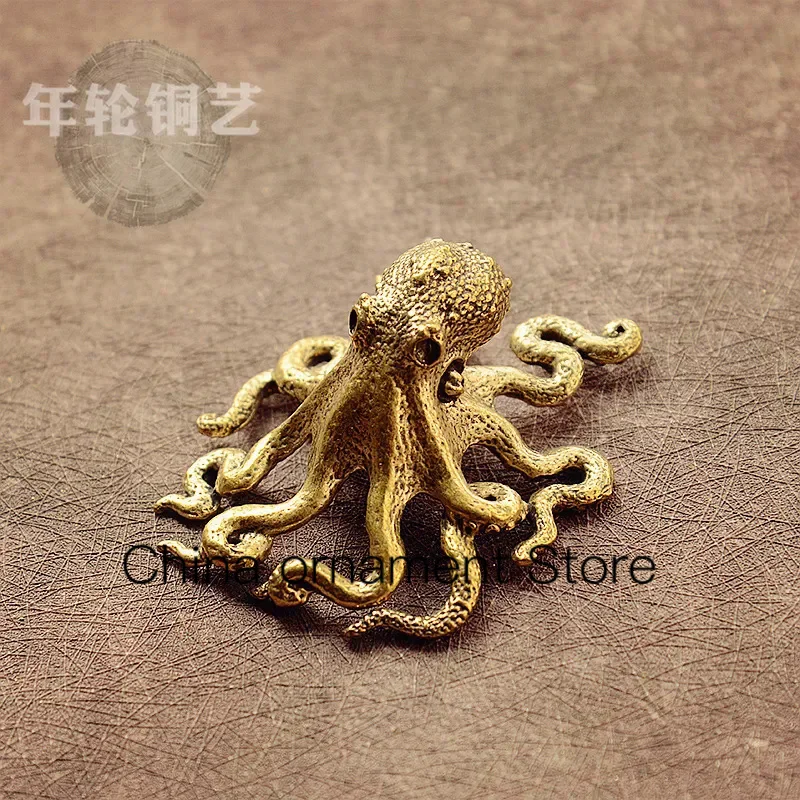 Латунные украшения в виде осьминога, искусственная кожа, чайный столик для домашних животных, Bafang, Nacai