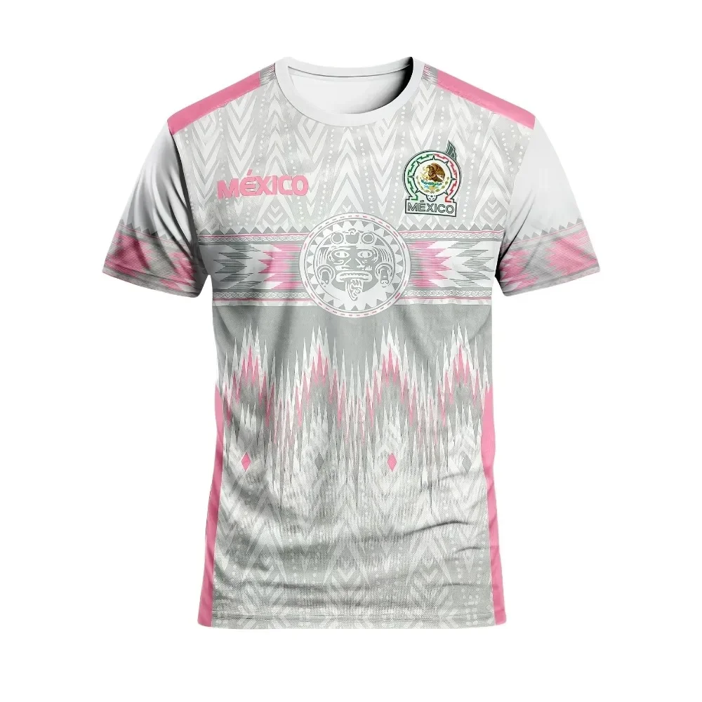 Mexico 3D Printed Football Jersey T-shirts Summer Men's Women's Same Quick-drying Tees Outdoor Sports Tops Training Clothes