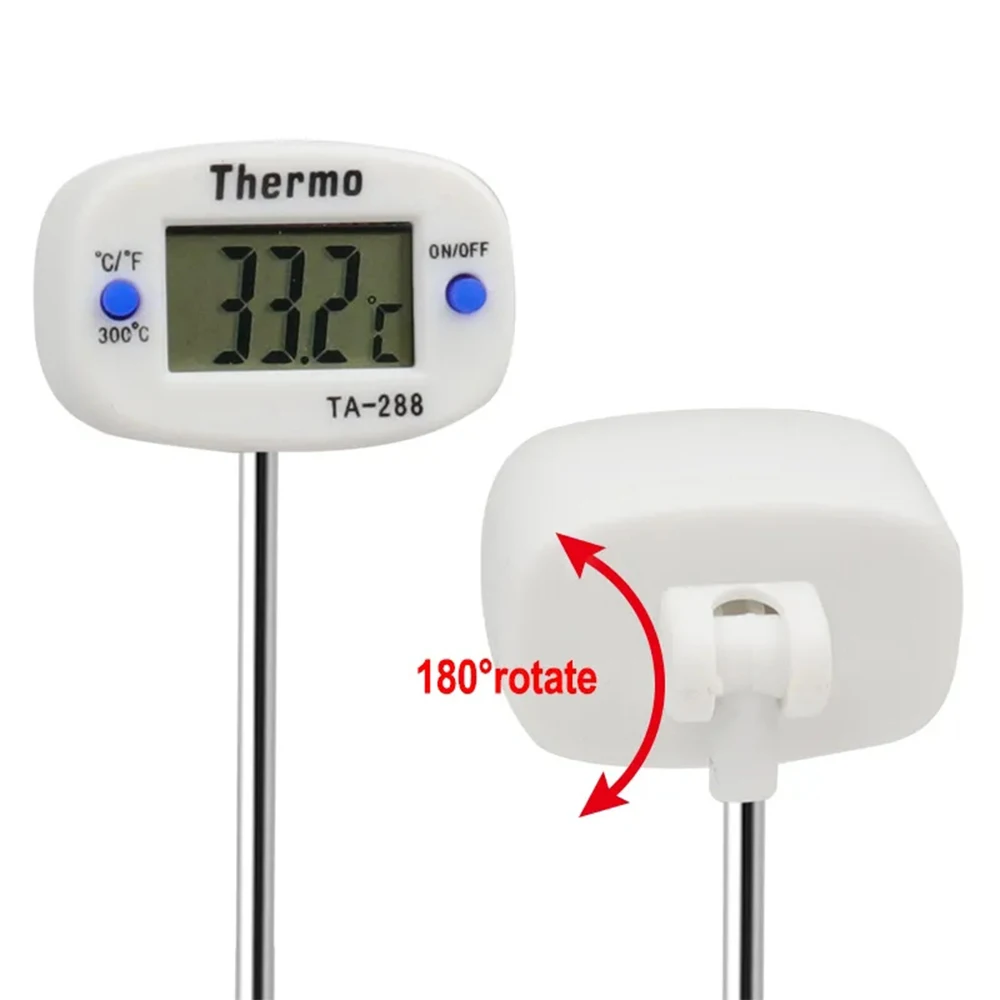 Termómetro Digital para cocina, sonda para barbacoa, agua, leche, aceite, líquido, horno, Sensor de temperatura, 1 unidad