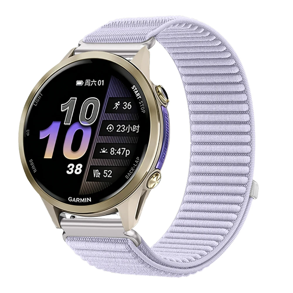 18/20/22mm Nylonarmband für Garmin Venu 4 3 3s Sq 2 Plus/Vivoactive 6 5 4 3 s Geflochtenes Armband für Garmin Forerunner 255S 645 245 – Detail 15