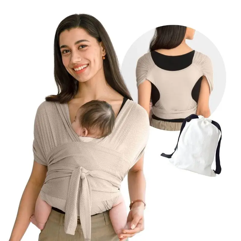 1 Piece Infant Newborn Adjustable Stretchy Carrier Belt Portable Breathable Baby Sling Wrap Multifunctional Travel Supplies
