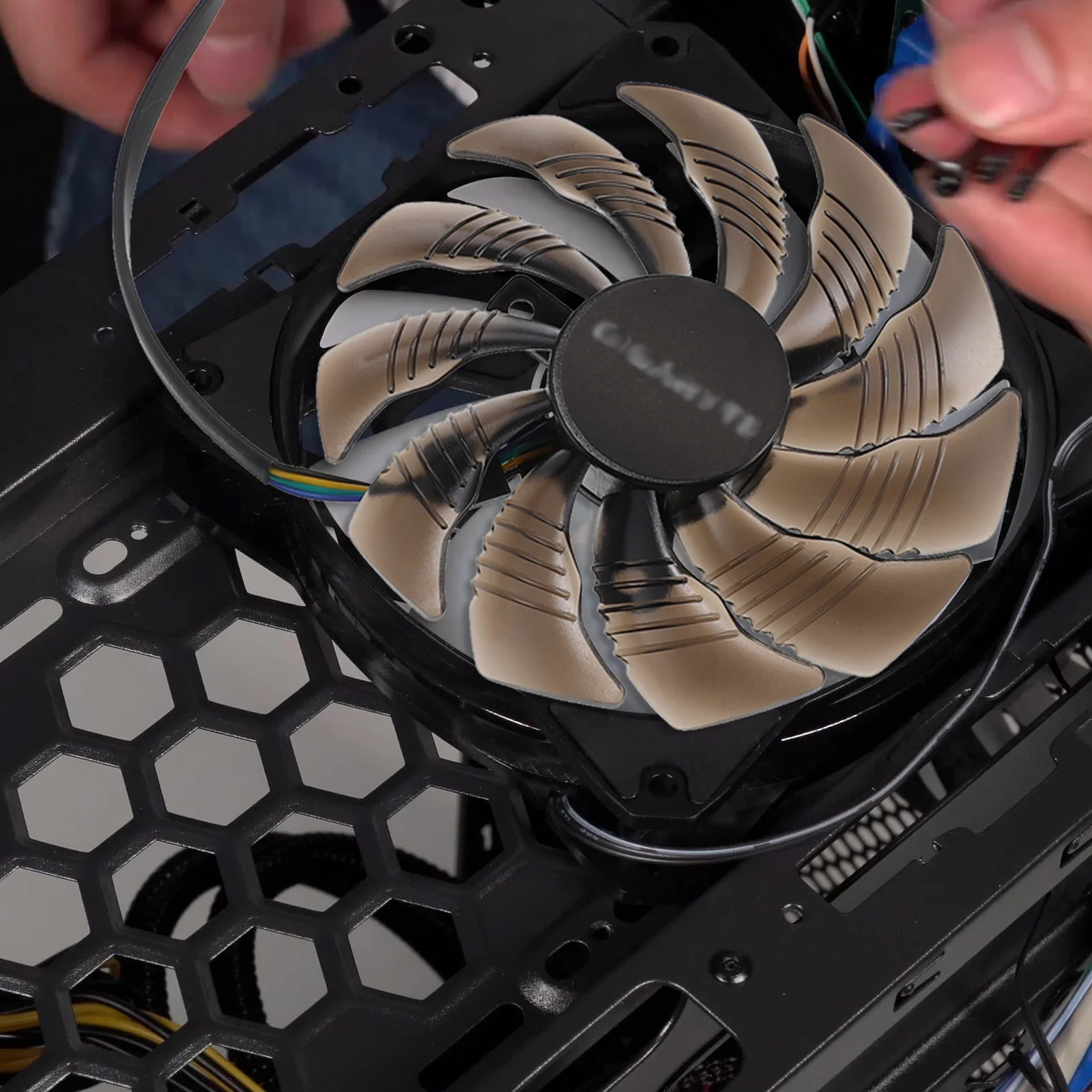 

Graphics Card Video Replacement Fan Cooler Black Video Fan Plastic Replacement Cooling Gaming Supplies Durable Safe Practical