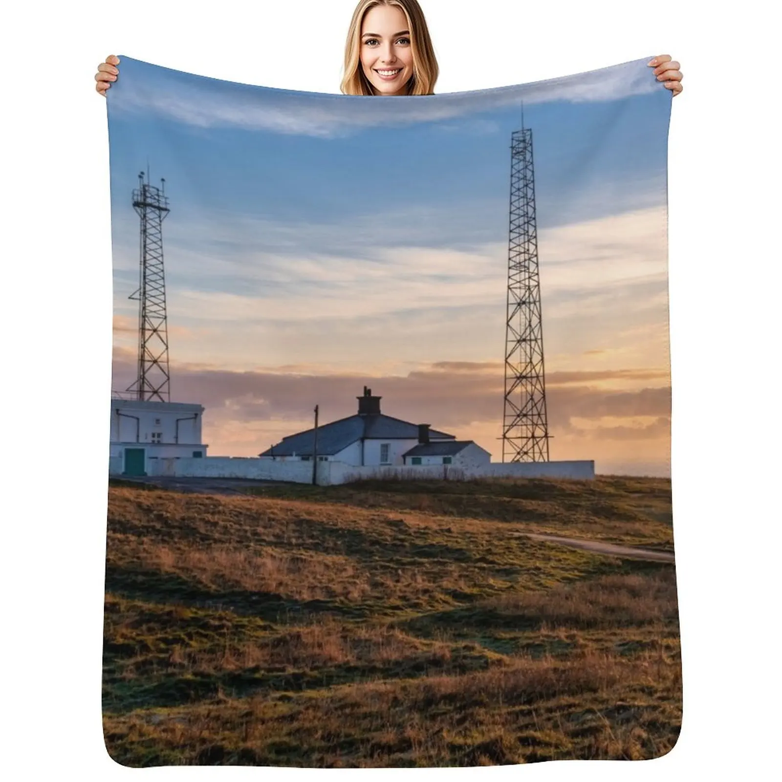 

Flamborough Head Yorkshire Throw Blanket Hair Soft Big Extra Large Throw Bed Fashionable Blankets
