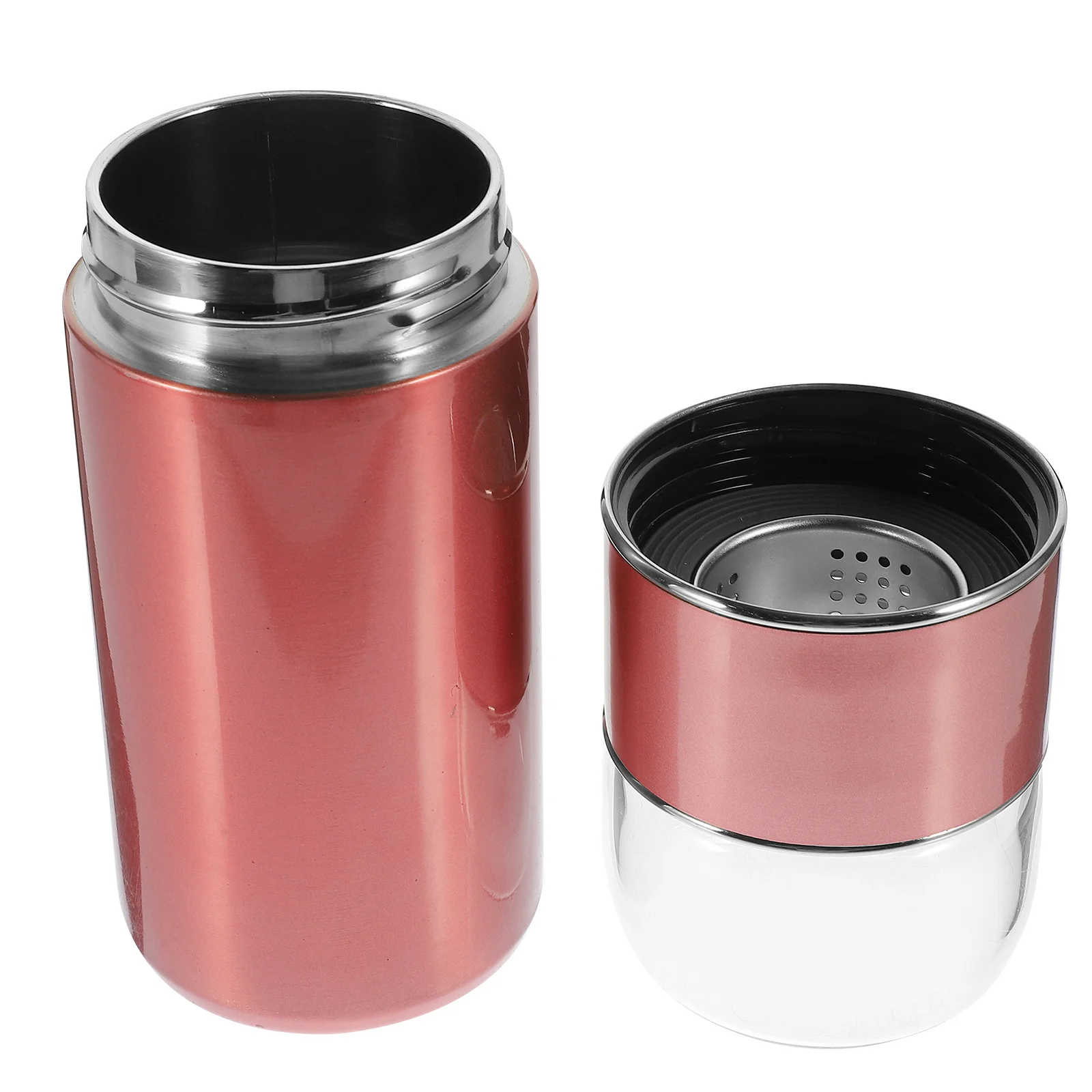 

Stainless Steel Thermal Mug Tea Water Separation Bottle Portable Insulated Travel Tumbler Temperature Display Travel Thermal Cup