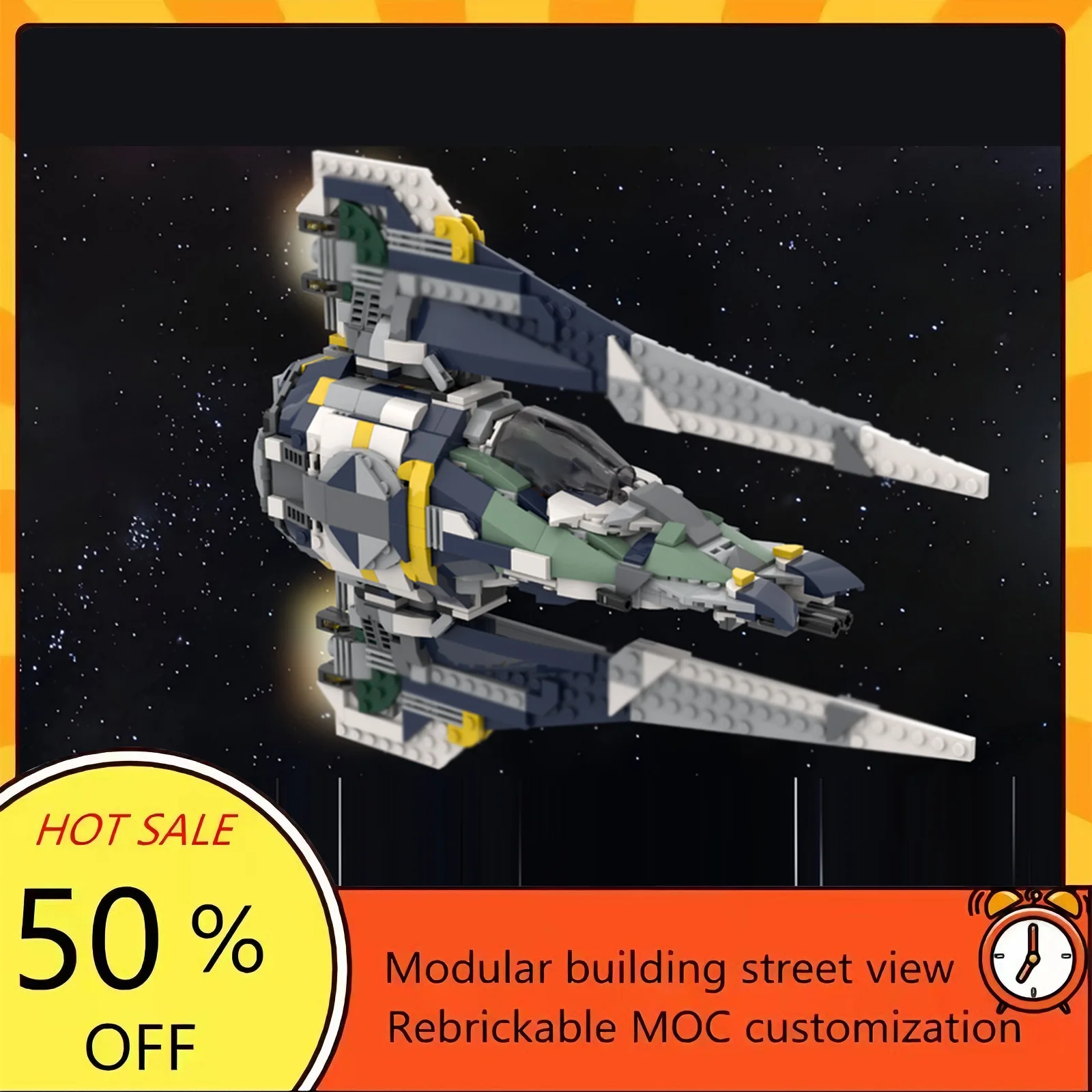 

799PCS Popular Space War Movie Model MOC Building Bricks Spaceship Modular Technology Gifts Holiday Assemble Children Toy Suit