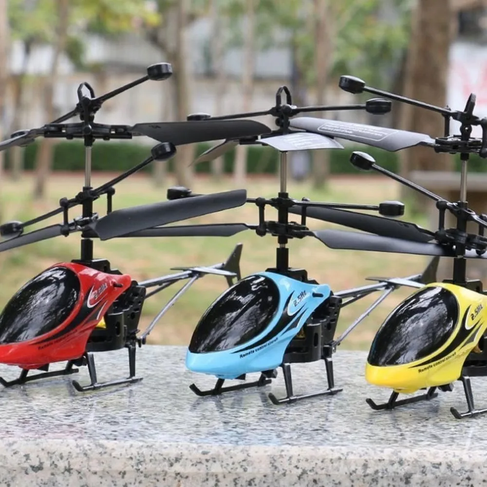 

Hobbies Plastic RC Helicopter Yellow Blue Red USB Charging Remote Control Plane 2 Channel Rechargeable Flying Helicopter Gift