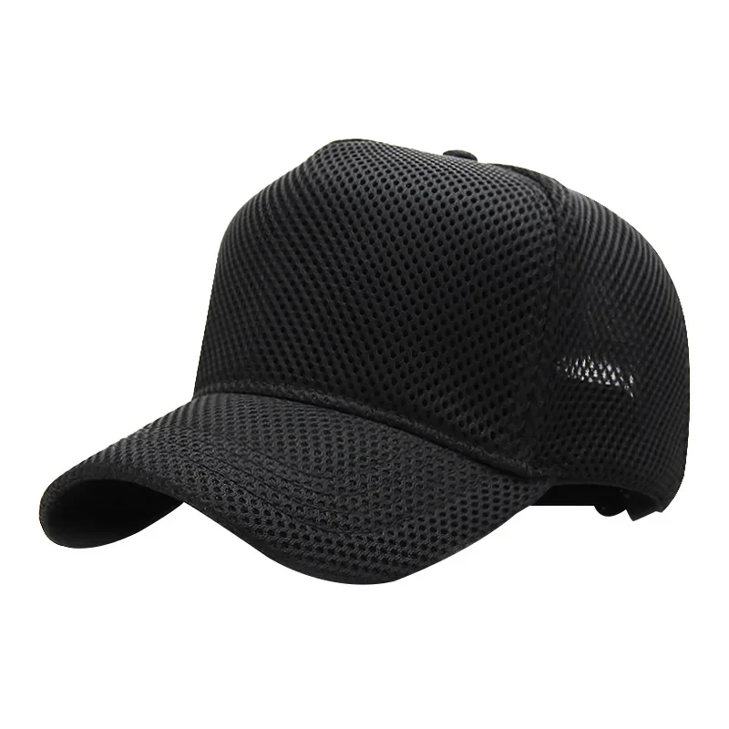 Big Head Plus Size Summer Mesh Baseball Cap for Men Women Trucker Breathable Hat Adjustable for Outdoor Sports Running