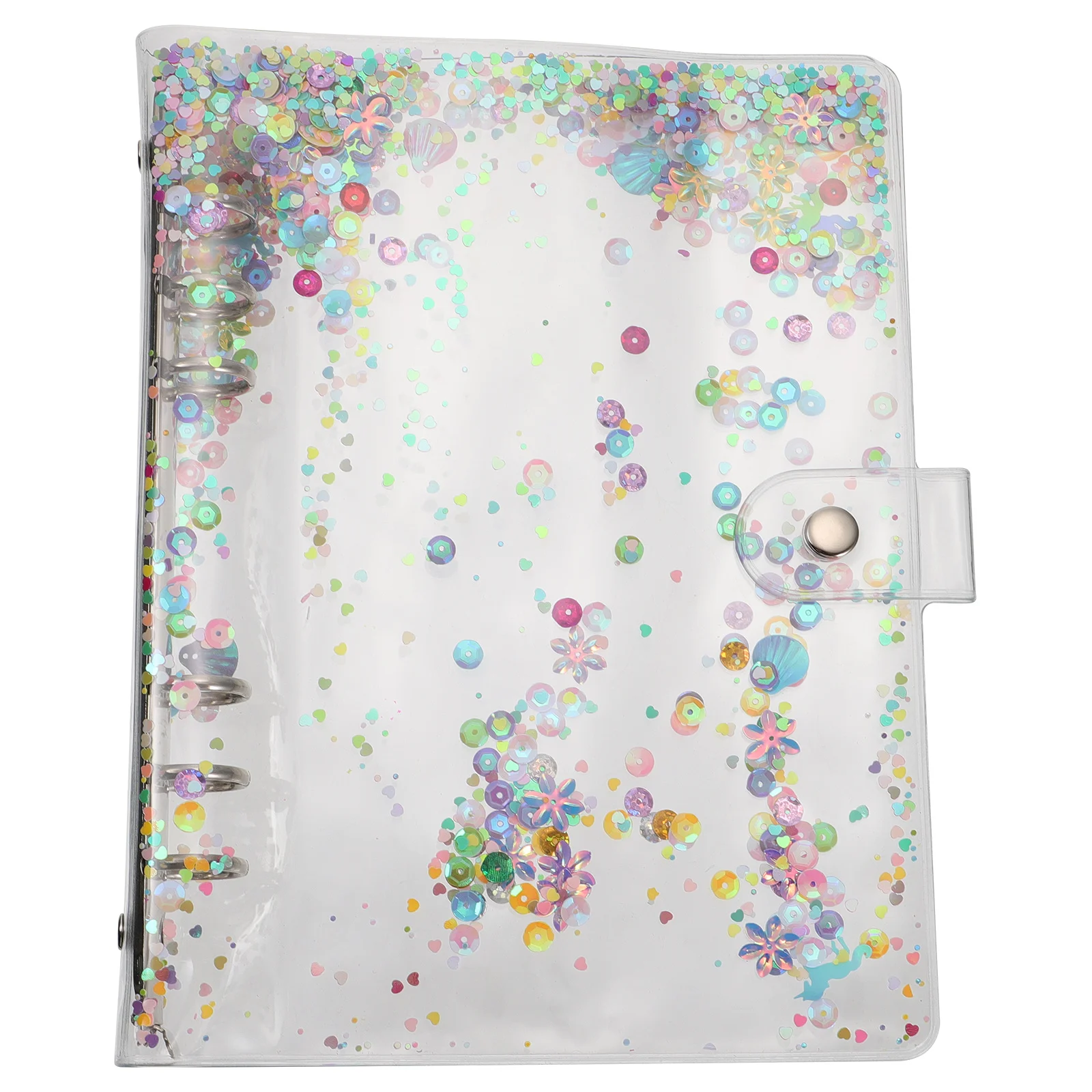 

1Pcs PVC Notebook Cover Transparent Loose-Leaf Binder Protector for Diary Journal Business Handbook Waterproof School Office