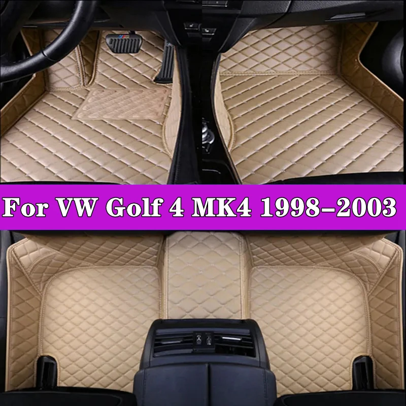 

Car Foot Pads Automotive Liners For Volkswagen Golf 4 MK4 1998-2003 Protective Pad Custom Car Floor Mats Automobile Carpet Cover