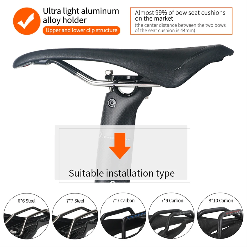 Customized Carbon Fiber Offset 20mm Black 350/400mm Carbon Breaking Wind Bike Saddle Post Mountain Bicycle Seatpost