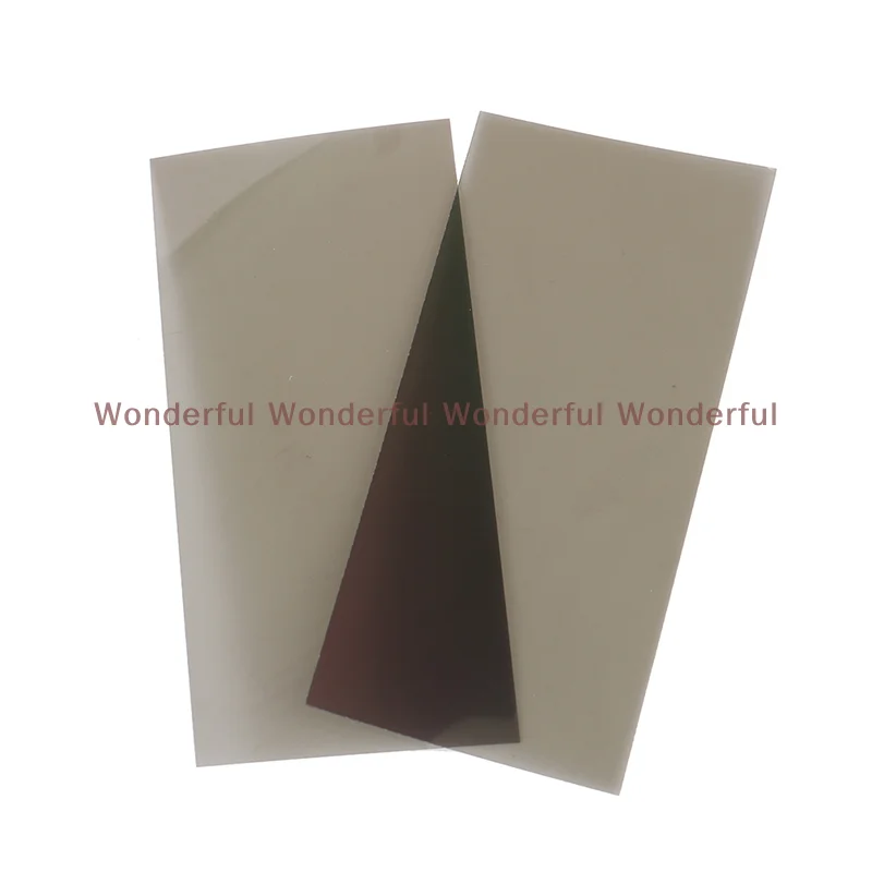 2Pcs 87*41mm For LCD&Artwork Dashboard Display Film LCD Linear Polarized Filter Glossy Polarizer Film Sheets Polarizing