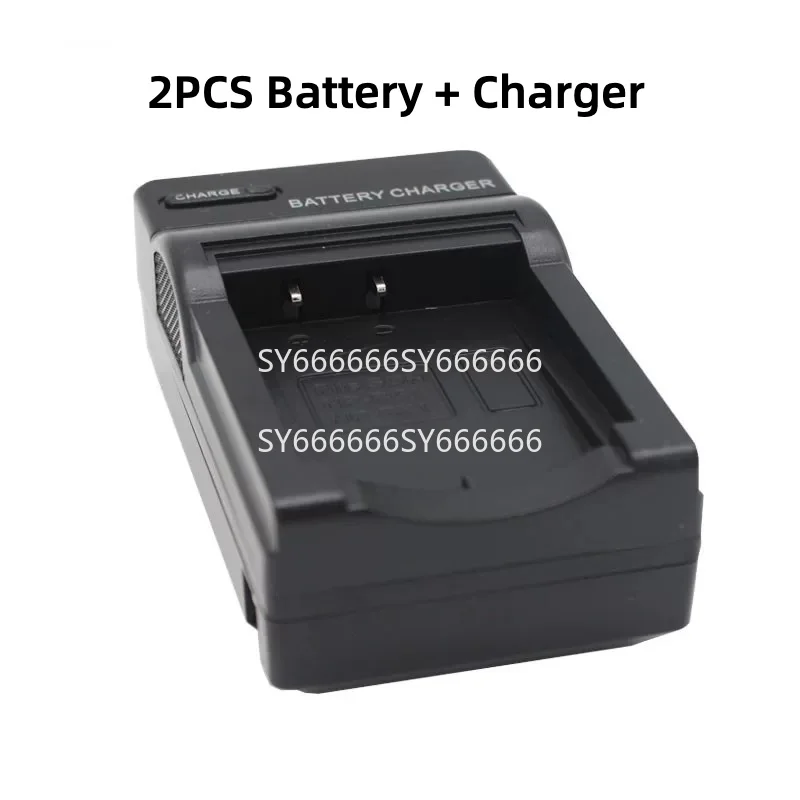 100% New 2PCS NP-BG1 FG1 Compatible Battery Charger For Sony DSC-W60 W70 W80 W90 W210 W220 Digital Camera