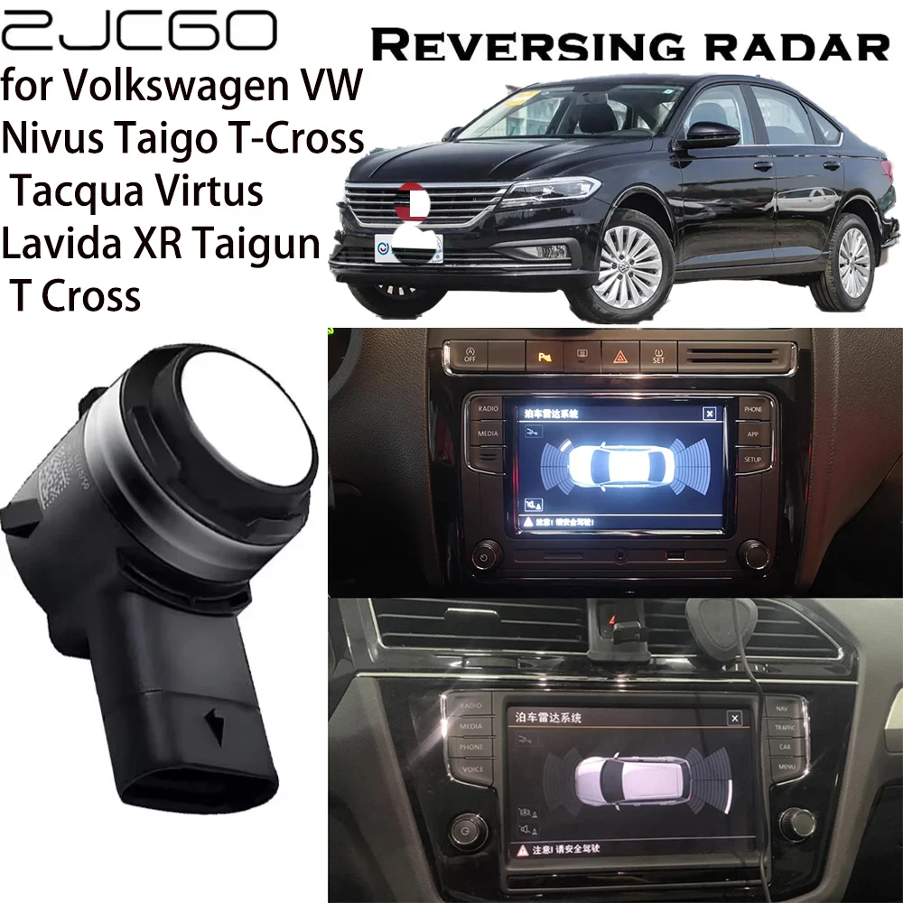 Parking Sensor Assistance Backup Radar Buzzer System For Volkswagen VW Nivus Taigo T-Cross Tacqua Virtus Lavida XR Taigun T