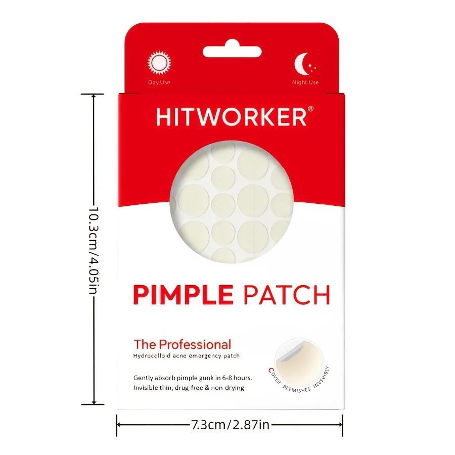 12/24pcs acne patches, water-based gel non irritating, suitable for all skin types