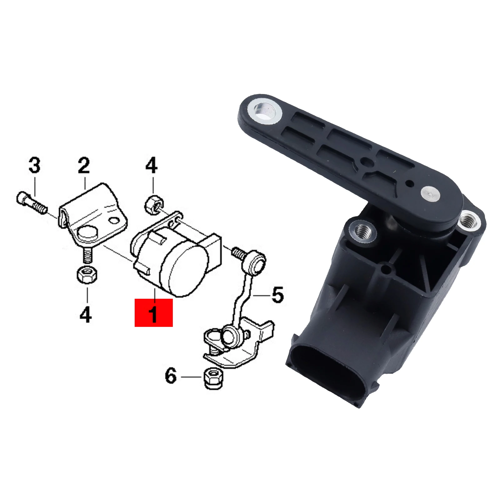 Front Height Level Sensor 37140141444 For BMW E38 E39 E46 E53 E60 E61 E63 E64 E81 E82 E85 E87 E88 E90 E91 E92 E93 MINI Cooper S