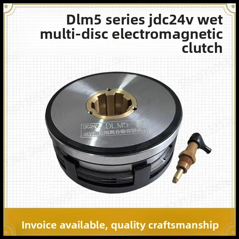 DLM5 Electromagnetic Clutch DLM5-2.5 10 16 25 40 63A Machine Tool Parts, Electric Magnetic Brake for Industrial Equipment