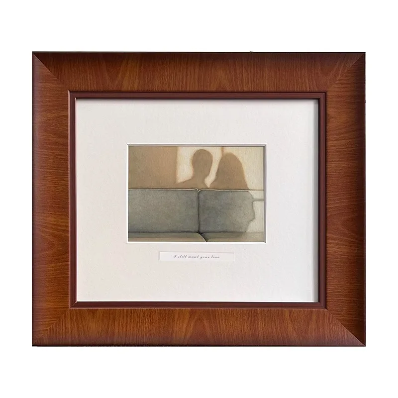 

Medieval watercolor painting living room versatile niche high-end decorative painting hanging painting ornament side cabinet gif