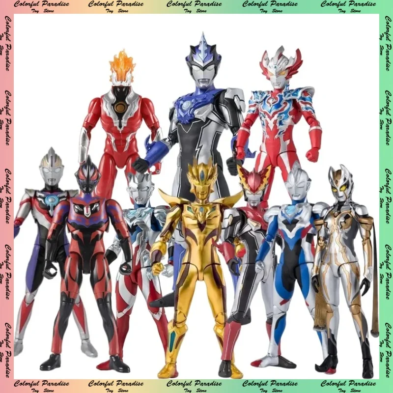 17cm Ultraman Ark Zetad Delta Sky Claw Collectible Trendy Figures Shf Beria Jeddija Dekaterica Collectible Toy Ornament