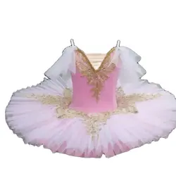 Disfraz de Ballet profesional para niño y niña, tutú clásico de bailarina, vestido de princesa para baile, 1 unidad por lote