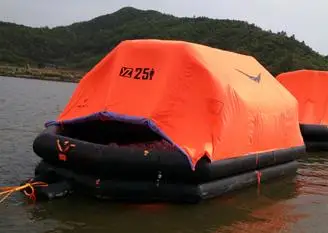 Throw-Over Inflatable Life Raft