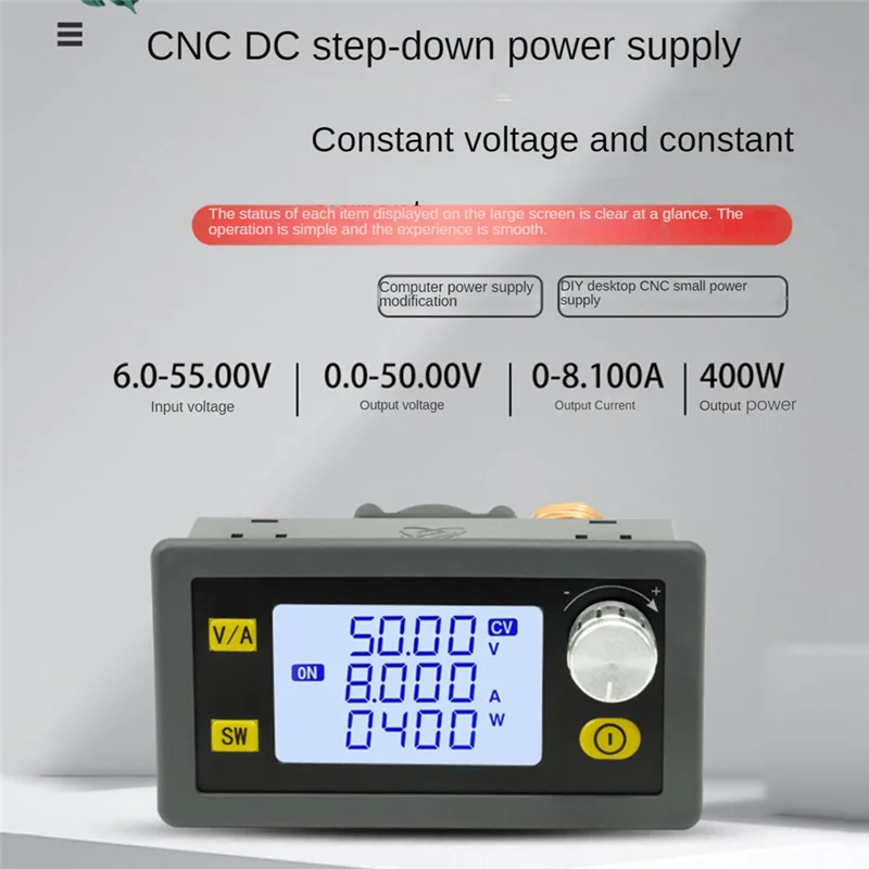 A23E-1 PCS CNC調整可能定電圧レギュレータ プラスチック DC 50V 8A 400W 表示通り CV CC 降圧電源モジュール XY5008E