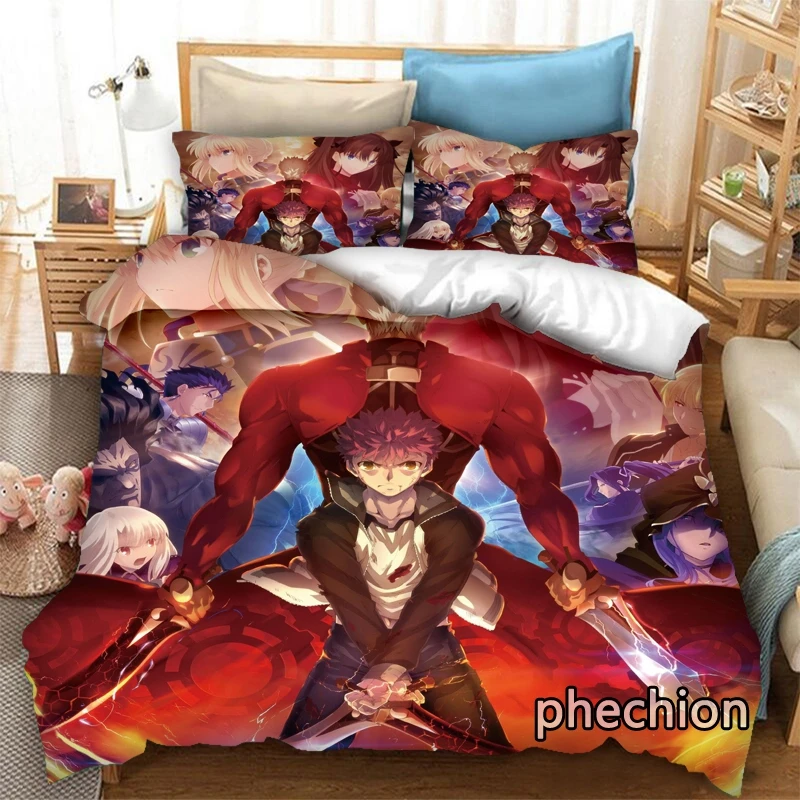 

Комплект постельного белья phechion Fate/stay Night с 3D принтом, пододеяльники, наволочки, слитное одеяло, Комплект постельного белья s, постельное белье K427