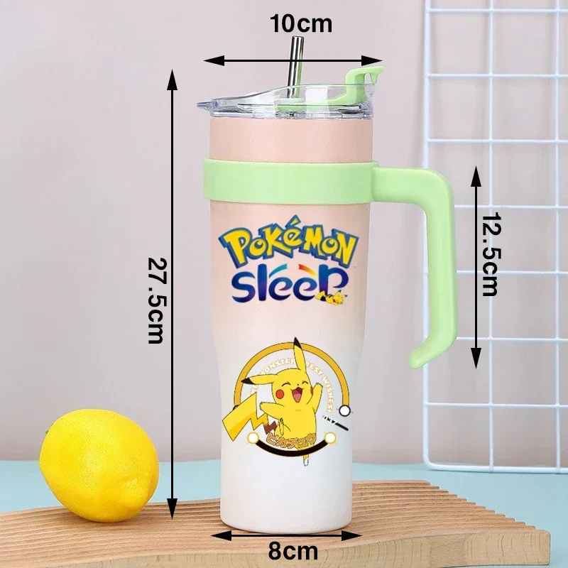 

Pokemon Blastoise Bulbasaur Squirtle Pikachu Charmander Charizard Thermos Intelligent Temperature Display Bouncing Water Cup