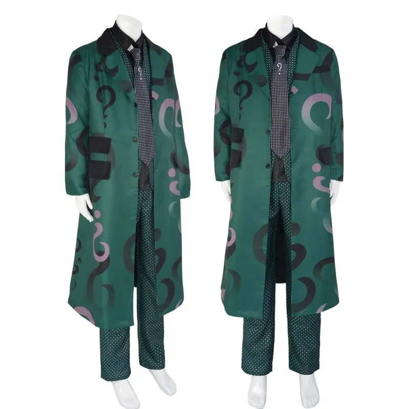 Gotham Sezon 5 Strój Cosplay Riddler Edward Nygma Kostium Halloween Boże Narodzenie Uniform