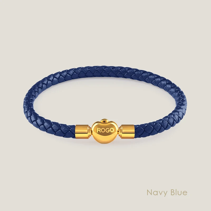 Gelukkige Gouden Schat Echt Gevlochten Lederen Bedelarmband Voor Vrouw Eenvoudige Zwarte Rode Vrouwelijke Sieraden Accessoires Cadeau