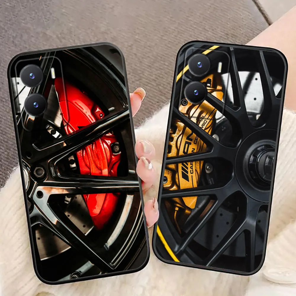 

Sports Car Wheel Caliper Phone Case For VIVO V60 V50 V40 V17 V20 SE V21 V23 V23E V25 V25E V27 V27E V29 V29E V30 Case Shell Cover
