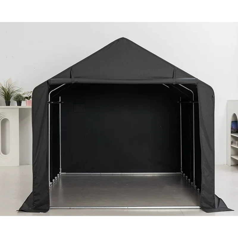 Simple outdoor camping equipment: Oxford cloth, galvanized steel tent, rainproof, sunproof, dustproof, tent, storage,    1pcs