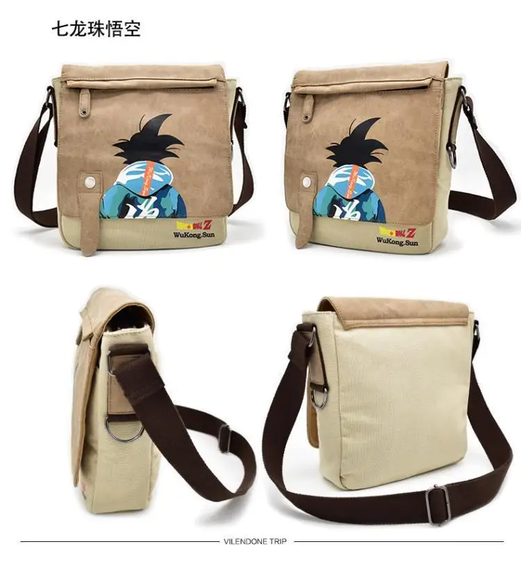 New Dragon Ball One Piece Messenger Bag Demon Slayer Shoulder Bag Women Man Leisure Fashion Cosplay Bag Christmas Gift Toy