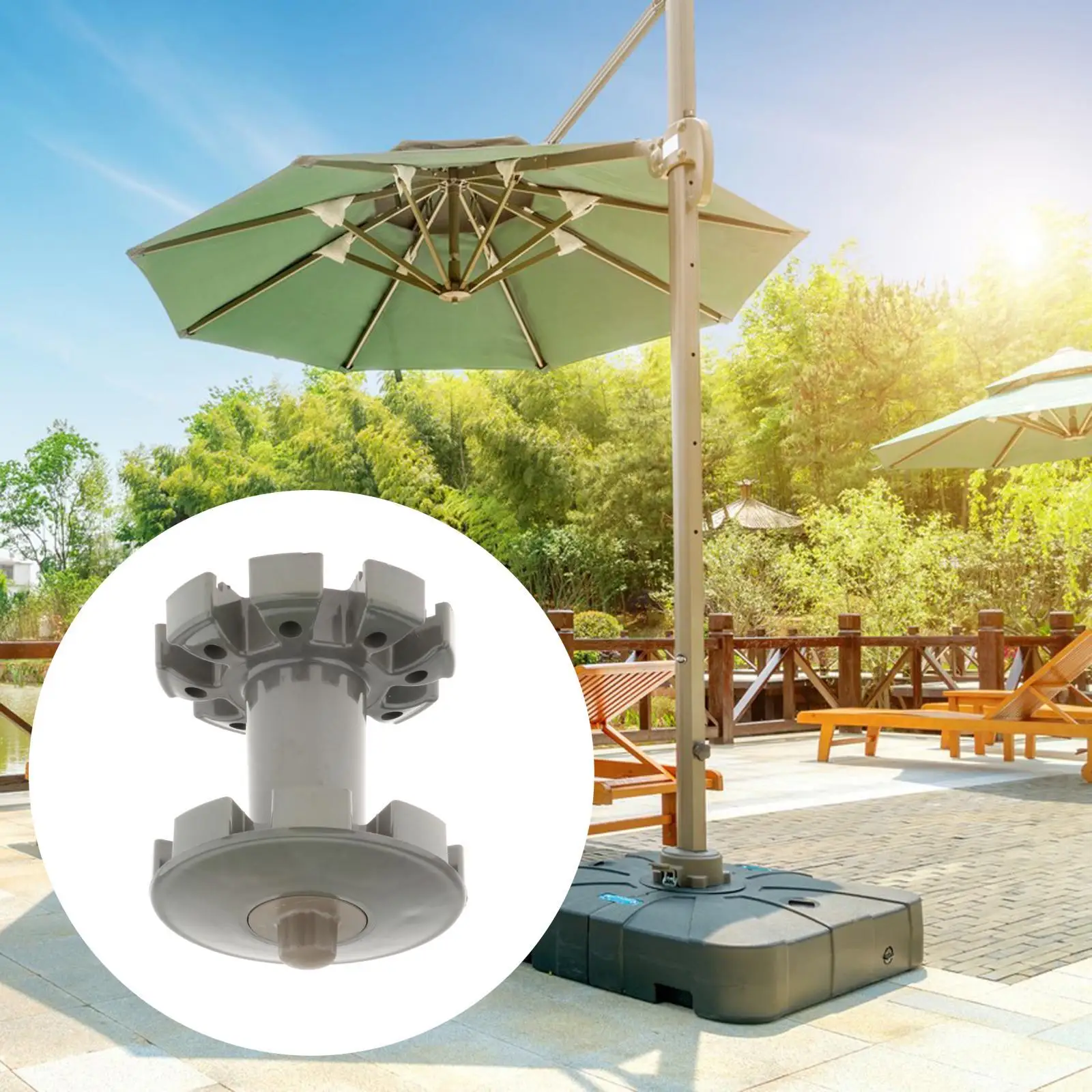 Patio Umbrella Replacement Parts Lifting Handle Set for Outdoor Garden Parasol Courtyard Central Column Balcony Sunshade Repair