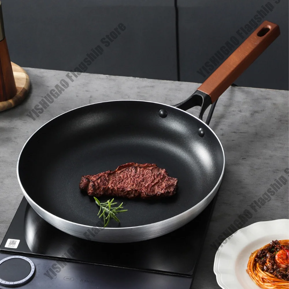 

30cm Non-stick Wok Frying Pan Egg Steak Skillet Home Induction Gas Stove kitchen Cookware Pancake Fried Saucepan Cooking pot