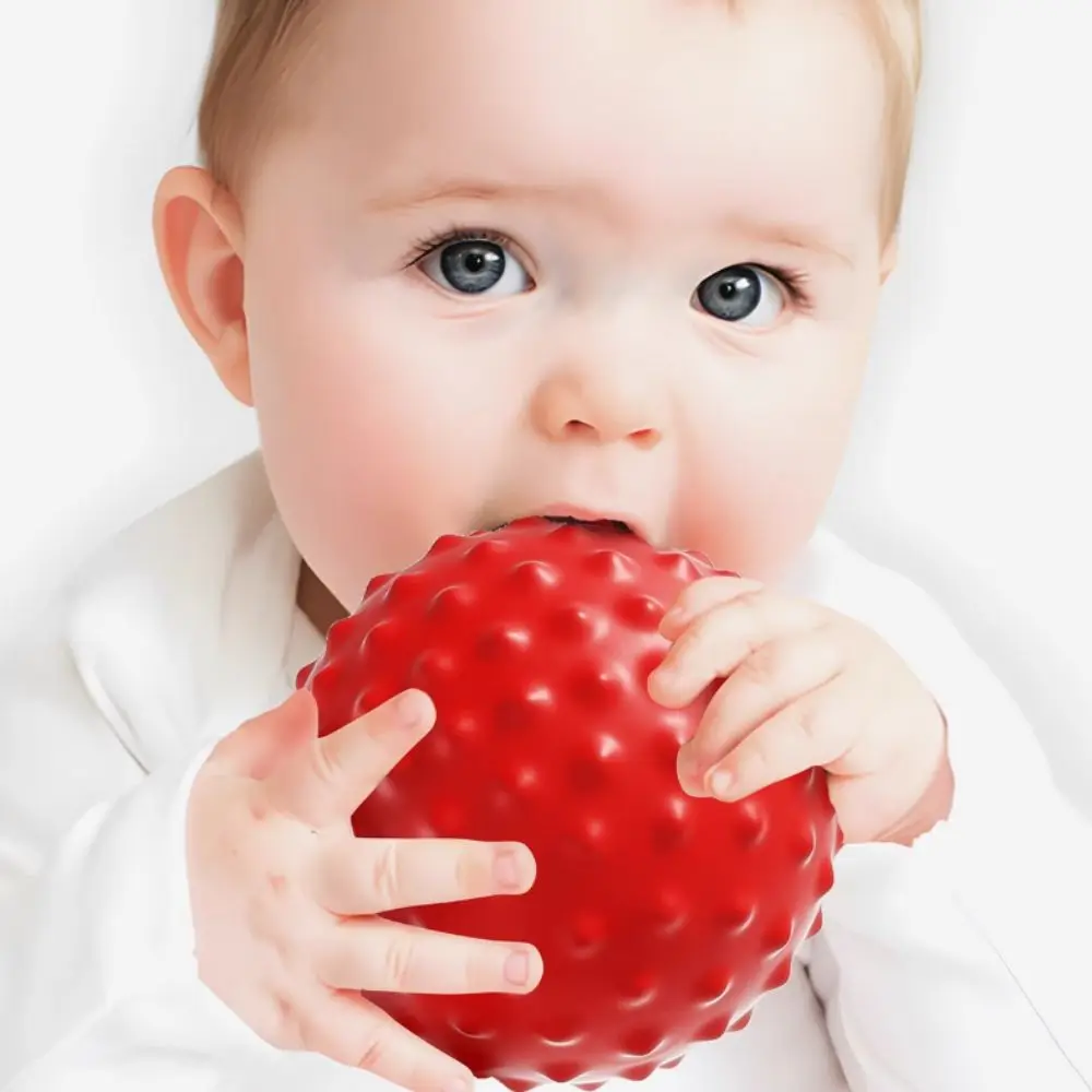 6Pcs Plastic Textured Multi Ball Set Hands Touch Activity Textured Baby Sensory Balls Portable Fun Soft Ball Montessori Toys