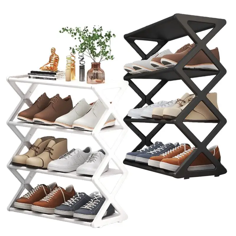 

Multi Tier Shoes Storage Rack Organizer Cabinet shelf Space Saving Entryway Furniture Shoe Stand Dustproof Shoe Stand