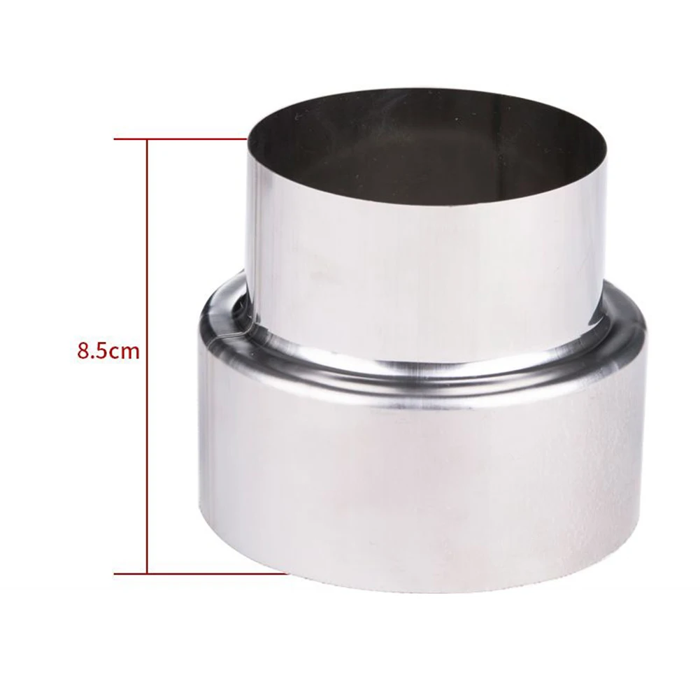 Exhaust Pipe Adapter Stainless Steel Flue Liner Reducer Tubing Connector Chimney Adaptor Multiple Size Stove Pipe Liner