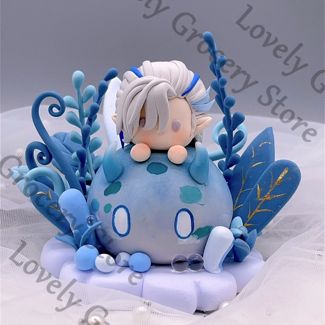 

Anime Genshin Impact Neuvillette Wriothesley Furina Focalors Cosplay Cartoon Garage Kits Ornament Model Mascot Accessory Gift