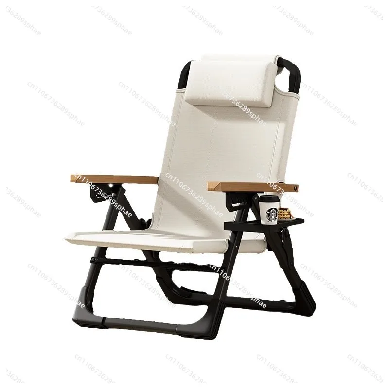 Balcony chair, recliner, folding chair, lunch break home leisure lazy chair back chair