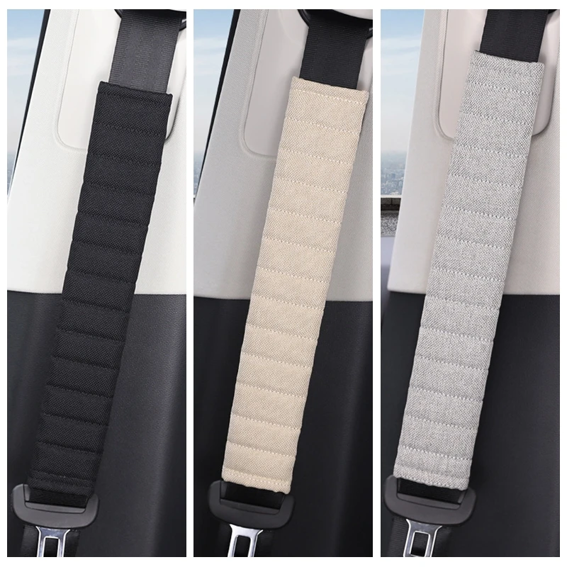 

26cm/33cm Comfortable Car Seat Belt Cover Shoulder Guard Universal Car Model Breathable Seat Belt Pad Car Interior Decal