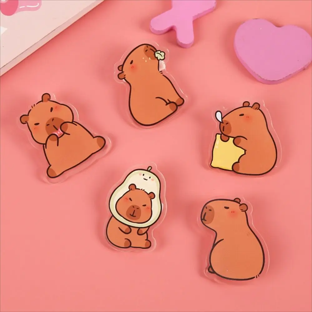 Broche en acrylique Capybara, épingle de poitrine mignonne, insigne de revers, bijoux de mode, fête