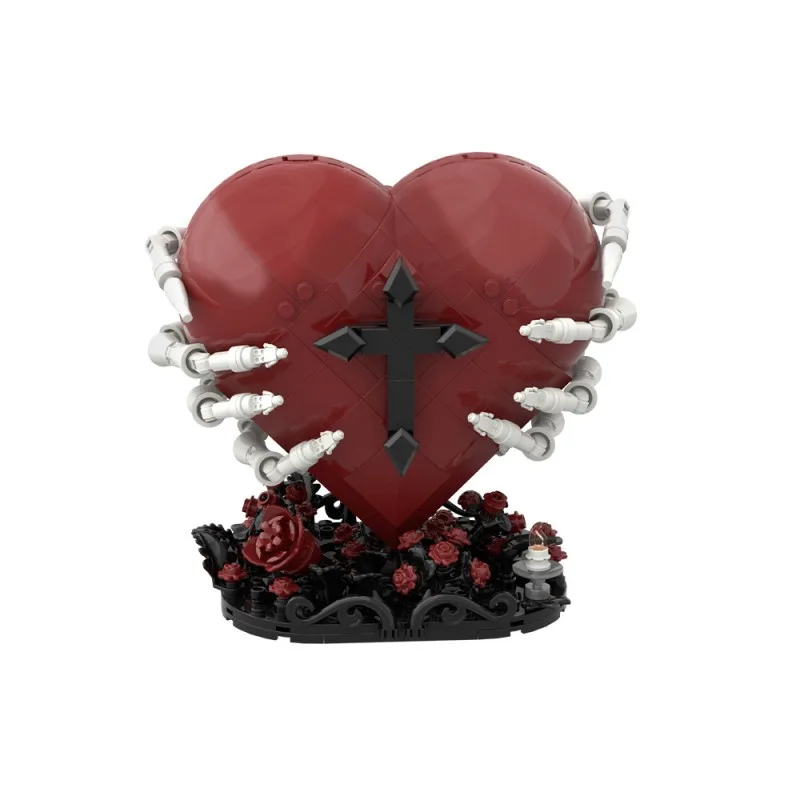 

MOC 562PCS Gothic Sacred Heart Building Blocks Bricks Dark Romance Home Decor Display Model Adults Fun Mothers Day Gift 2026