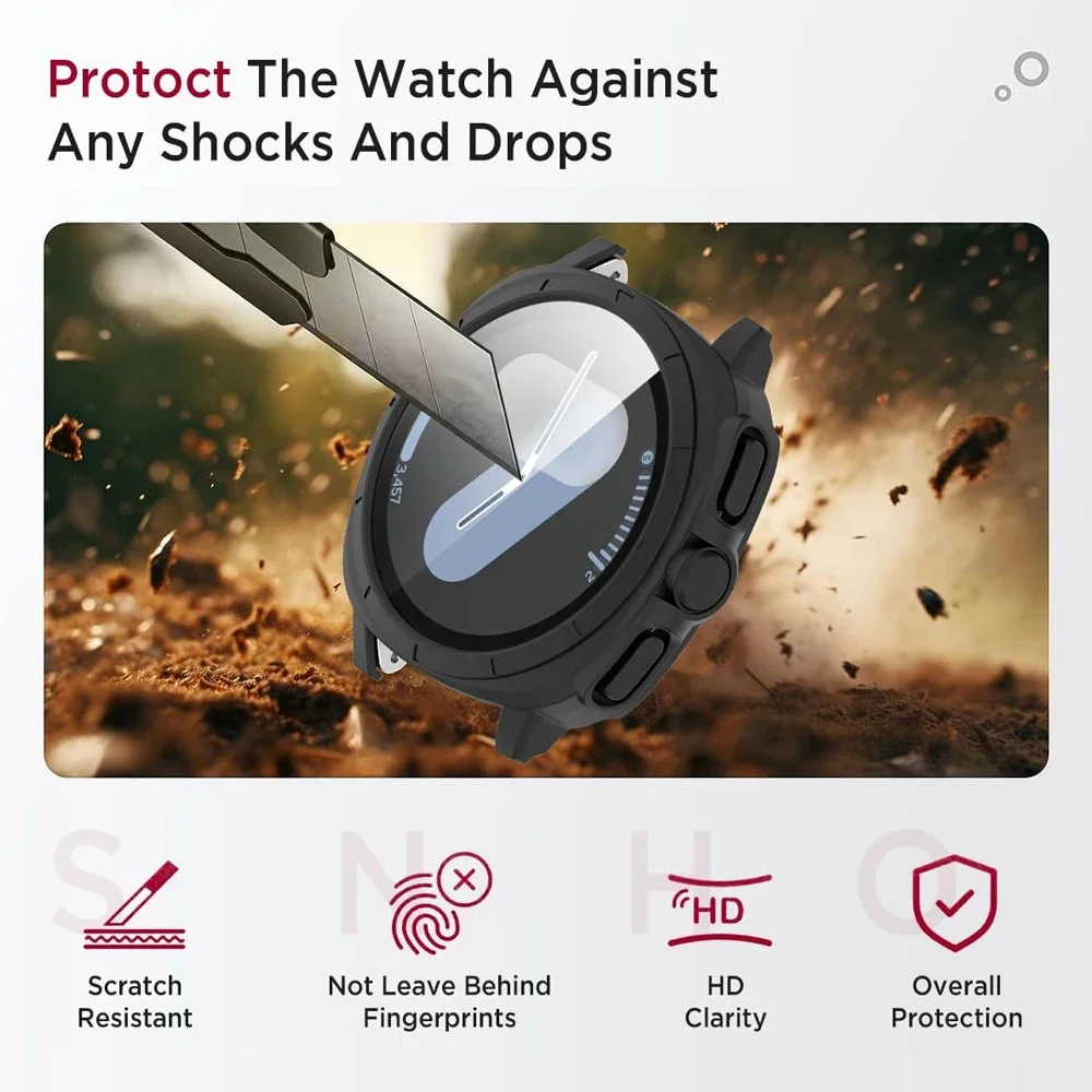 Vidro e Case para Samsung Galaxy Watch 7, capa protetora total, amortecedor para se transformar em ultra 47mm de atualização, 44mm, 40mm