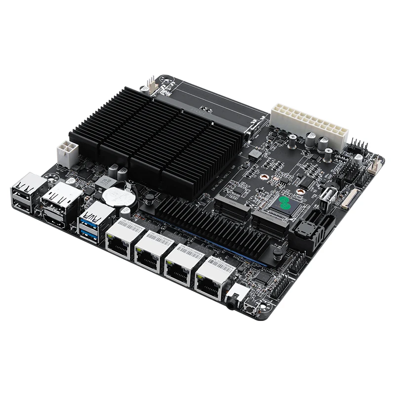 J4125/N5105 Industrial Motherboard NAS Motherboards Low Power Processor 4x2.5G I225 Network 2 M.2 Slot 6xSATA DP HD NAS Board
