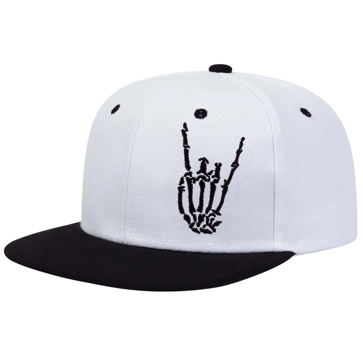 Unisex Skeleton Fingers Embroidery Hip-hop Hats Spring Autumn Outdoor Adjustable Casual Baseball Caps Sunscreen Hat