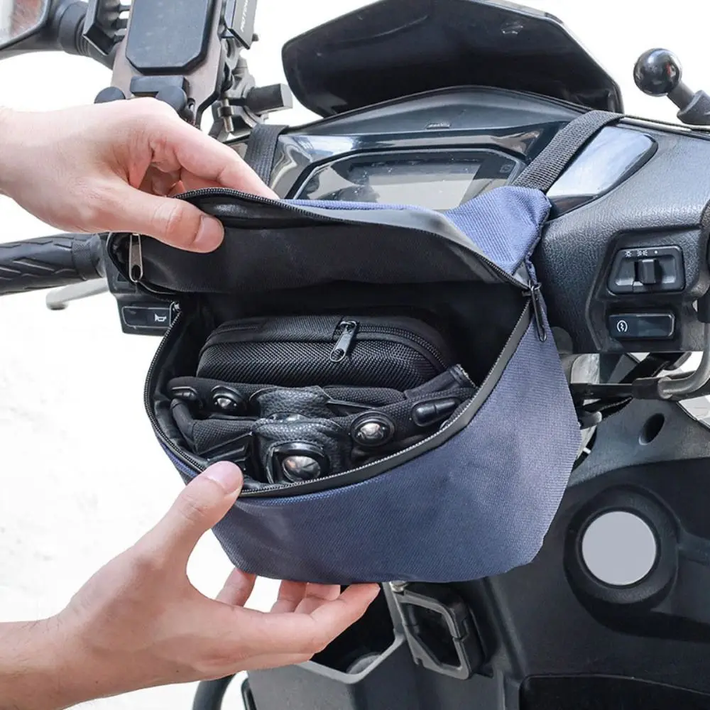 

Viewing Window Mountain Bike Bag Storage Bag Waterproof Motorcycle Electric Scooter Bag Large Capacity Durable Bicycle Front Bag