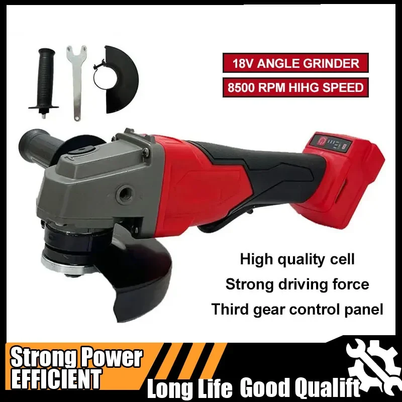 حار 125 مللي متر فرش زاوية طاحونة تلميع قطع أداة آلة لا قفل مجداف التبديل الكهربائية اللاسلكية لميلووكي السلطة #1