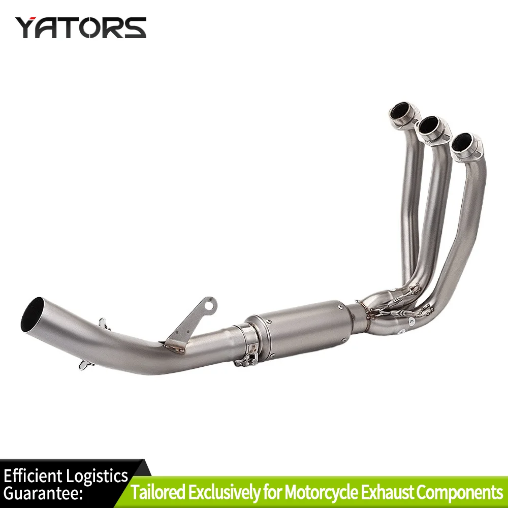 For Motorcycle CFMOTO 675SR 675R 675NK Full Exhaust System Exhaust Muffler Escape Modify 675SRR Front Link Pipe 51MM