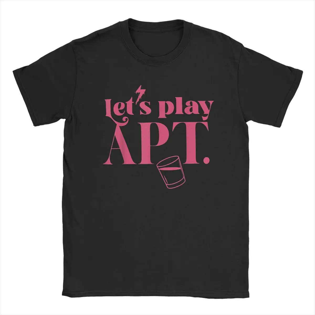 Let's Play APT T Shirt Men's Pure Cotton Crazy T-Shirt Round Collar ROSE Bruno Mars Tee Shirt Short Sleeve Clothes Plus Size